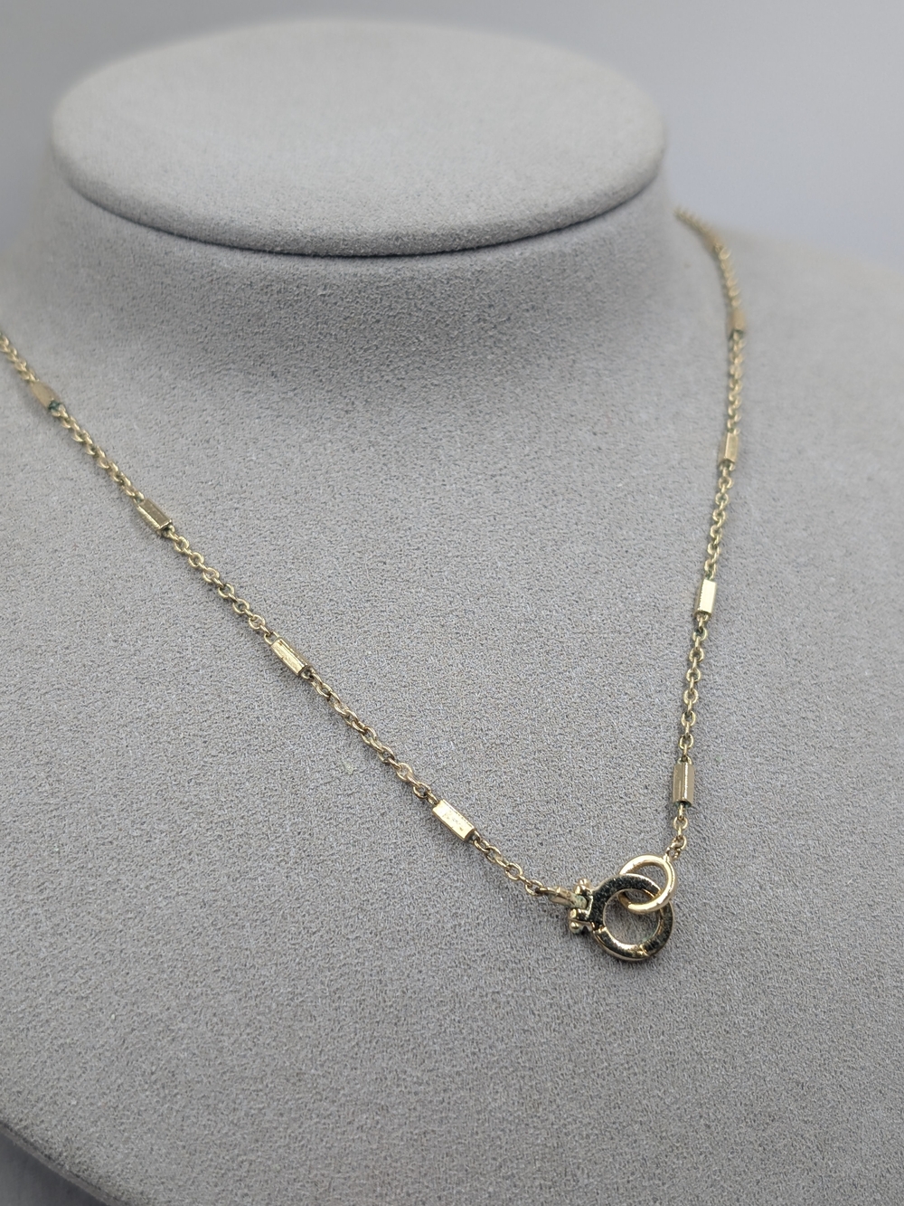 Gorjana Polished Gold Link Necklace with Interlocking Rings